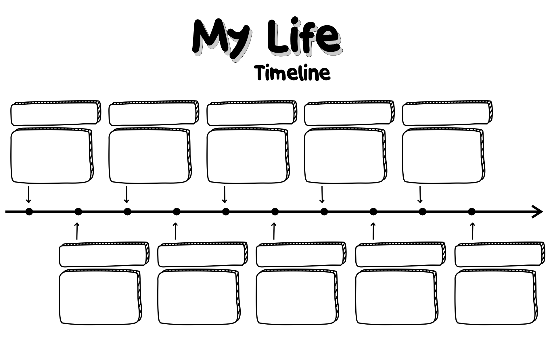 Printable Blank Timeline Charts