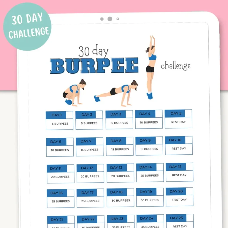 30 Day Challenge Digital Download Fitness Exercises Challenge Burpee Challenge Workout Planner Weight Loss Journey Etsy