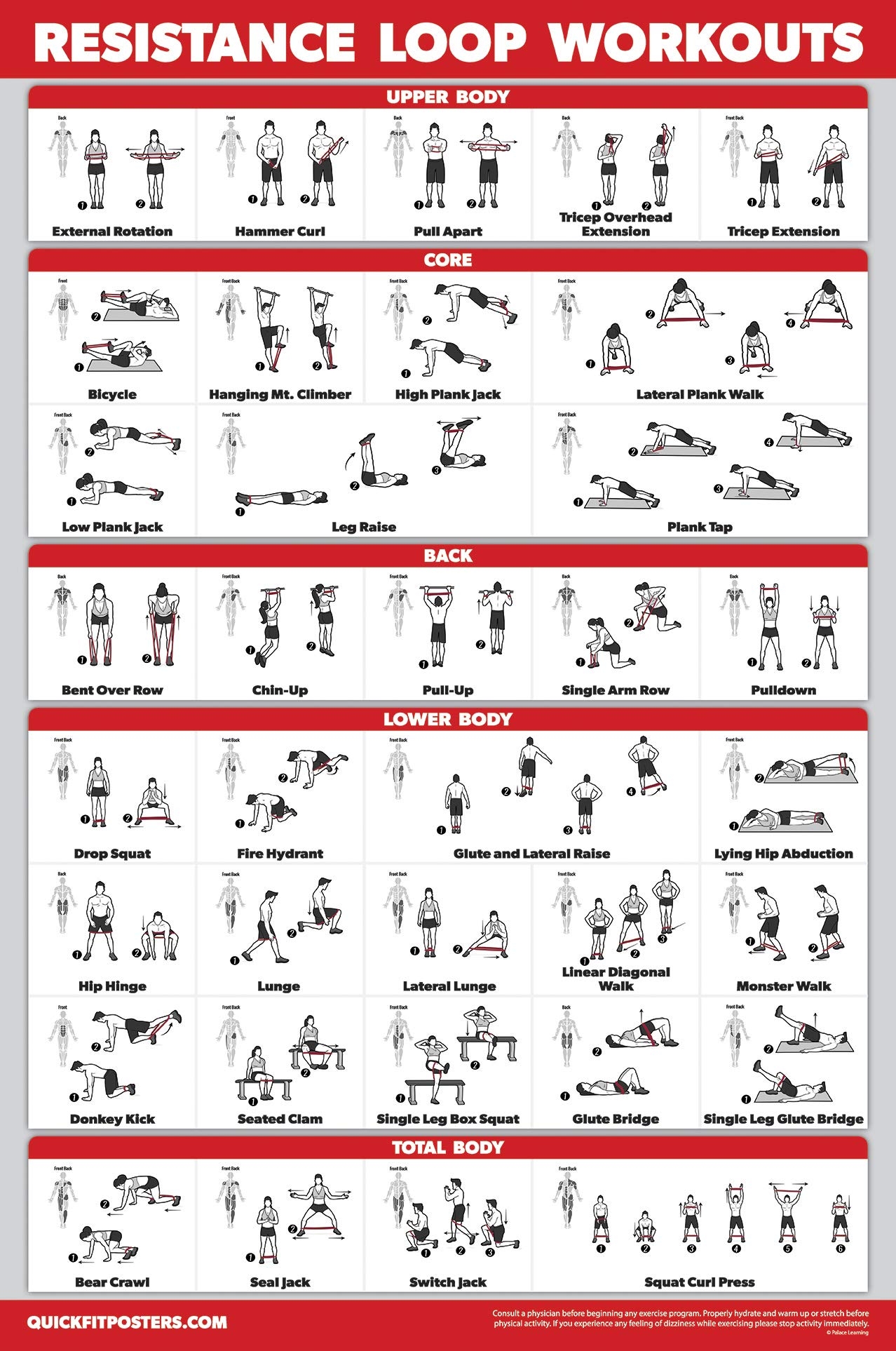 Stretch Band Printable Charts