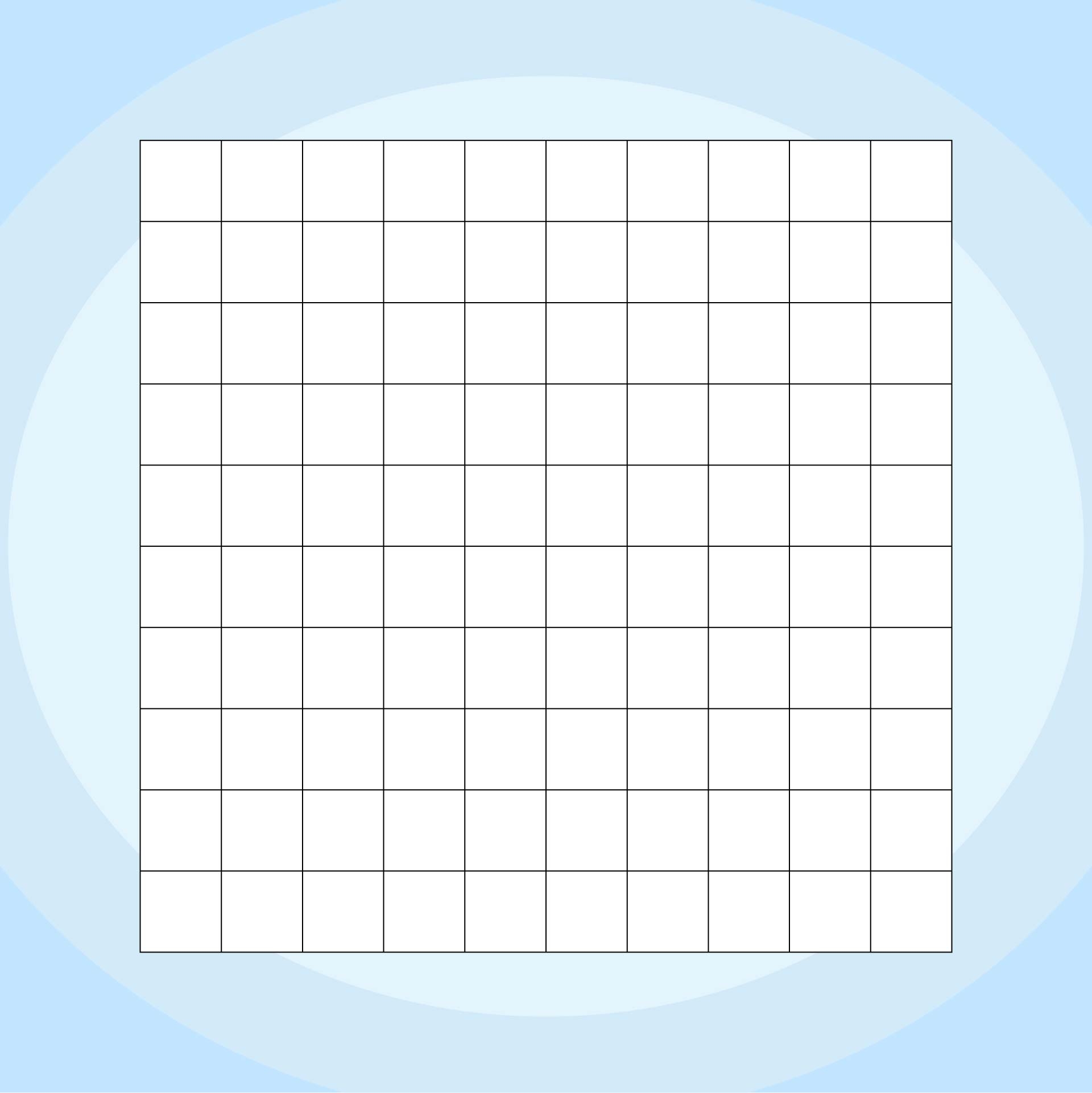 100 Grid Charts Printable Without Numbers
