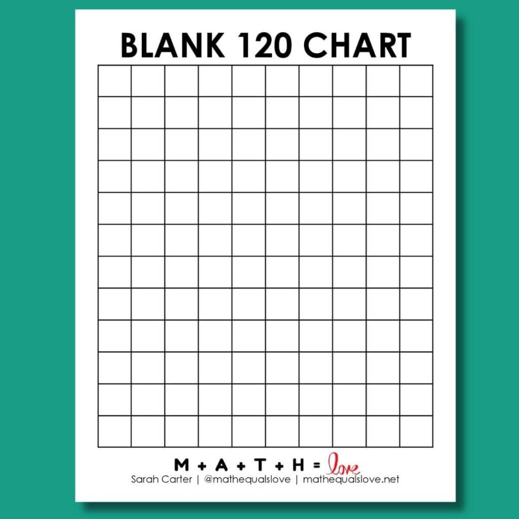 Free Printable Blank 120 Chart Printable Free Printable Blank 120 Chart Printable