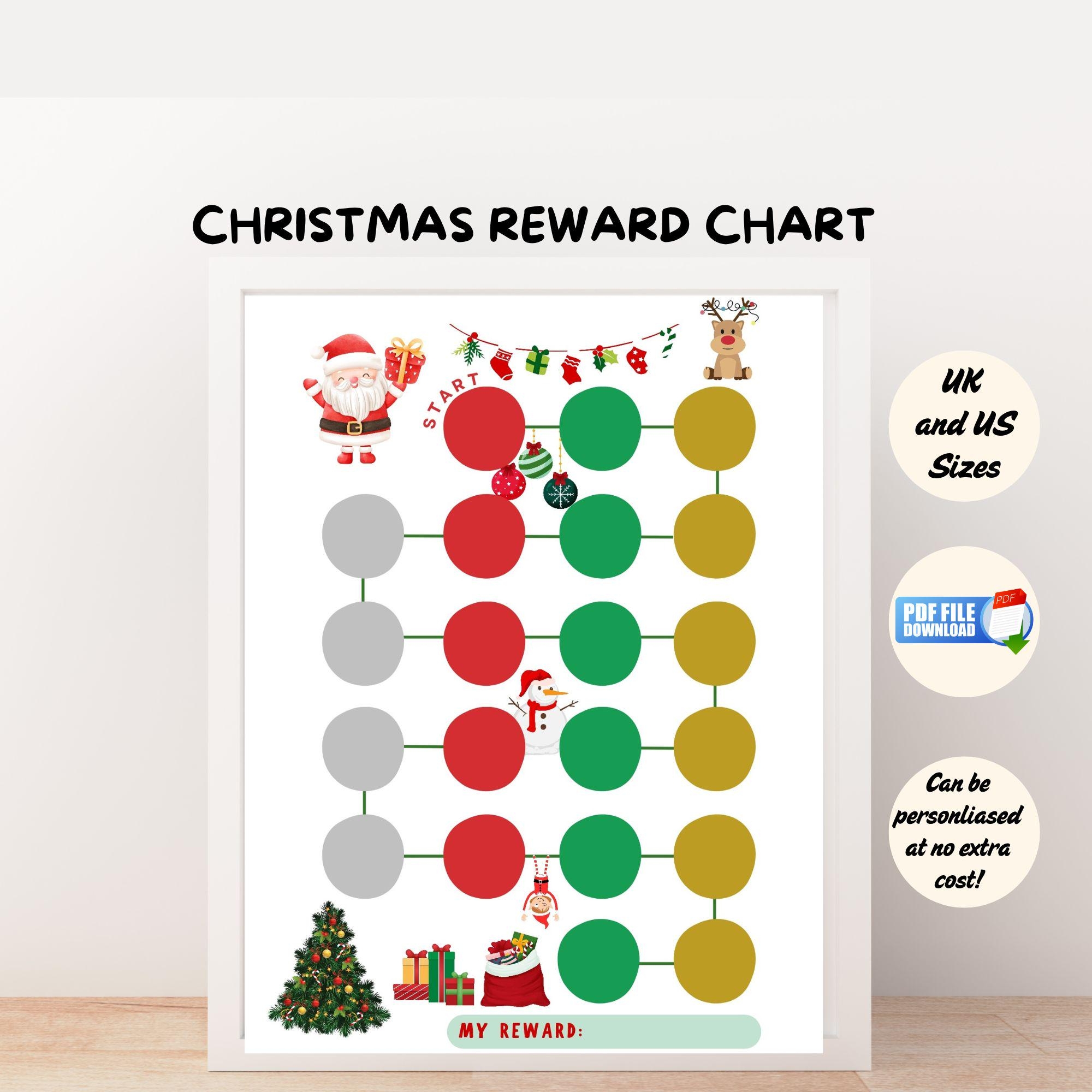 Printable Christmas Chart Good Bad