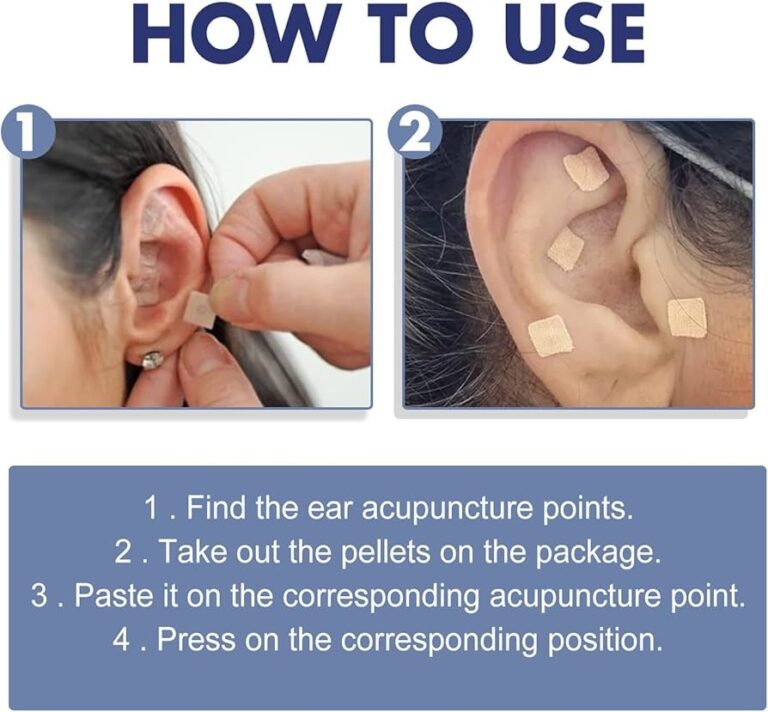 Ear Seed Acupressure Kit Weight Loss Acupressure Ear Chart For Ear Amazon co uk Health Personal Care