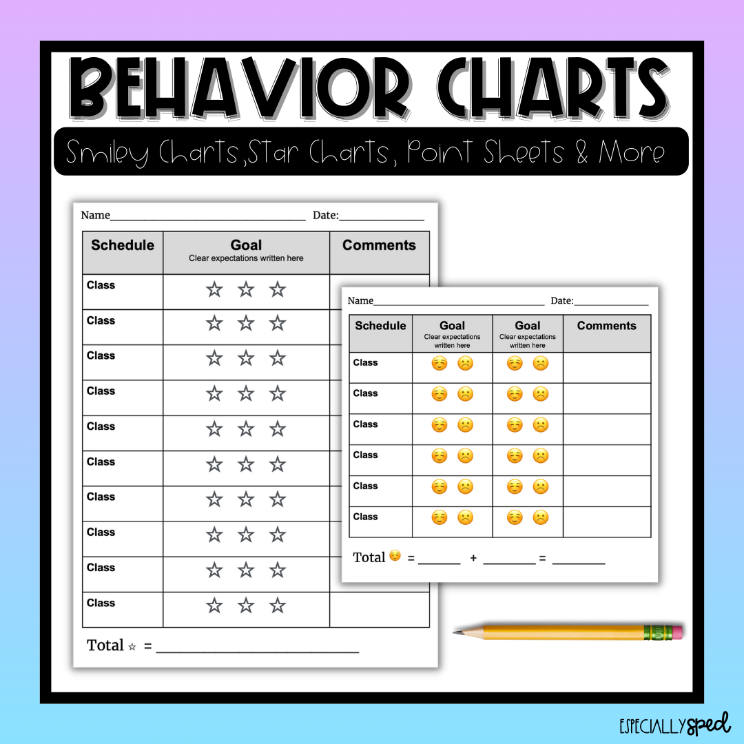 Free Printable Behavior Charts Smiley Faces