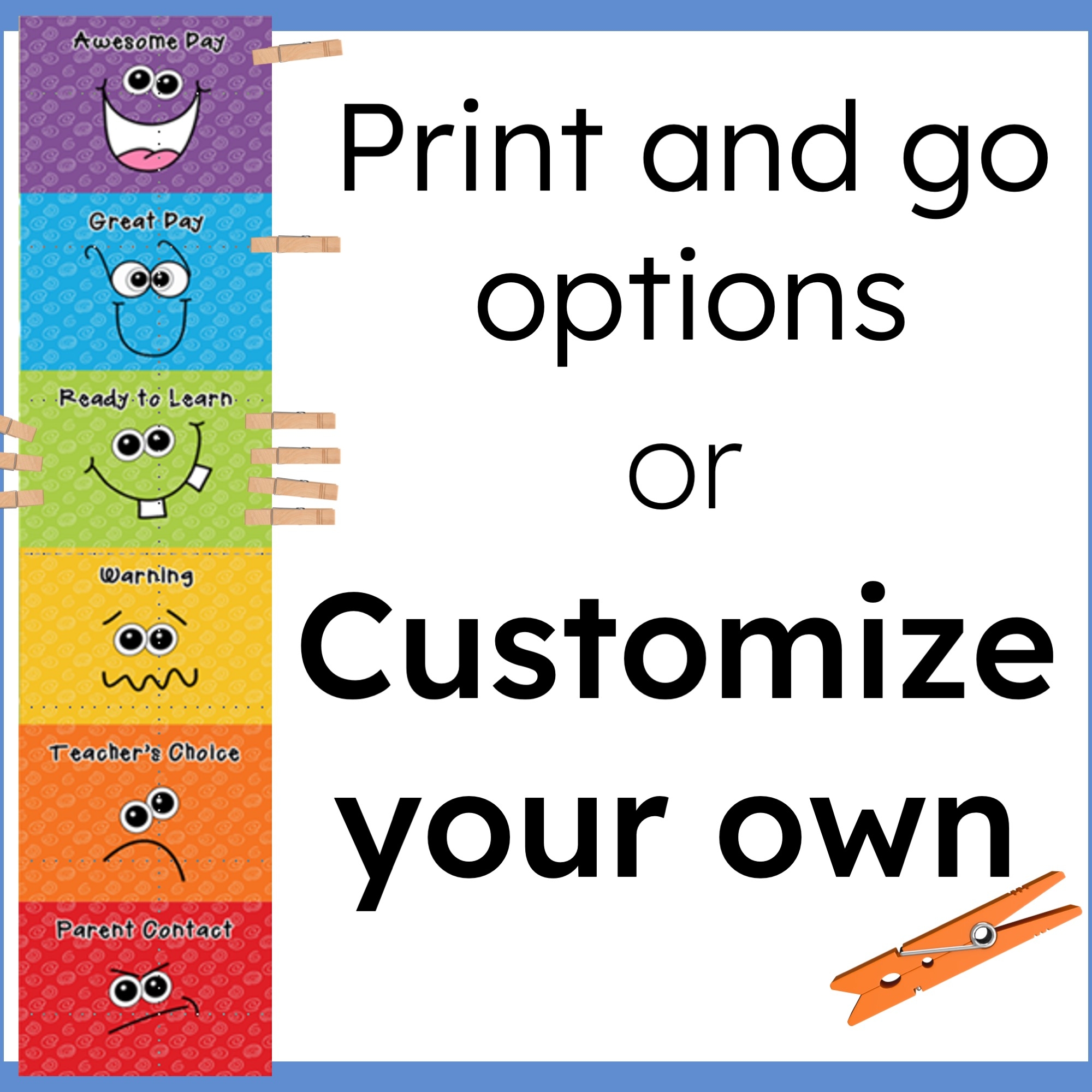 Printable Personal Clip Chart