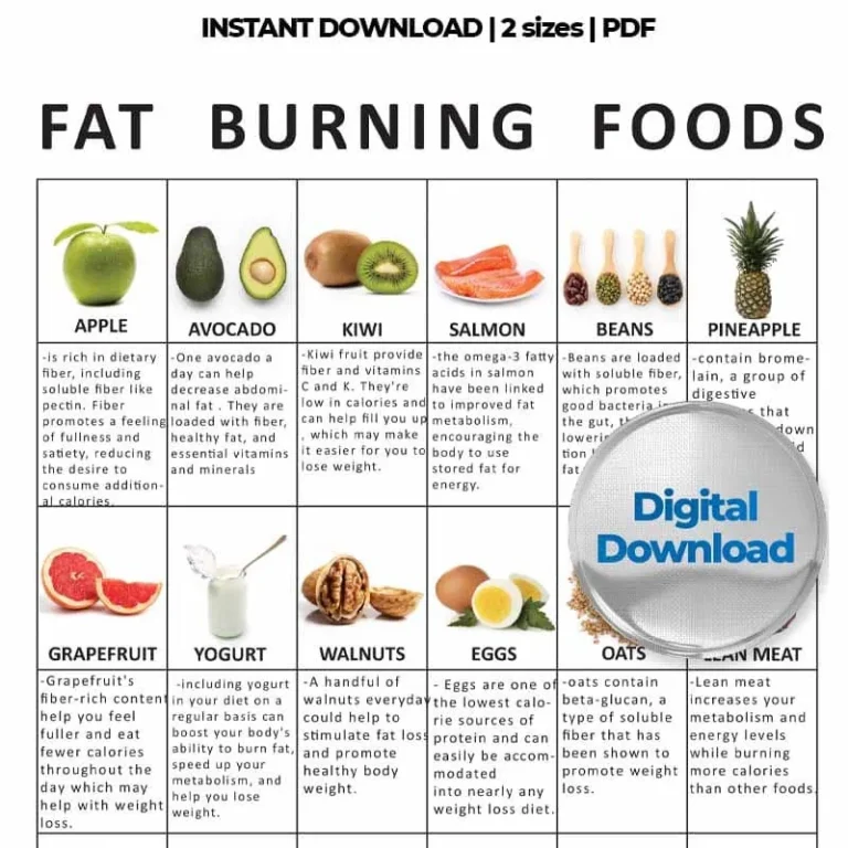 Fat Burning Foods Food Lists lose Belly Fat Challenge Food Guide Foods To Eat Healthy Food Healthy Eating PDF Download Etsy Sweden
