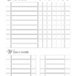 Free Customizable Chore Chart Templates To Print Canva