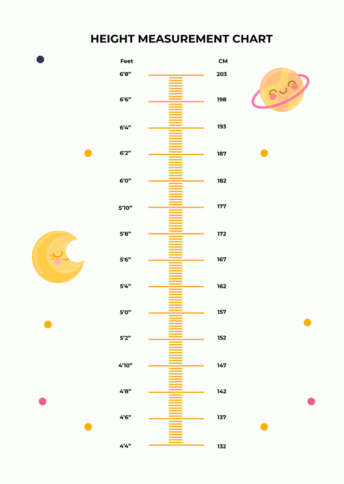 Free Printable Printable Height Chart