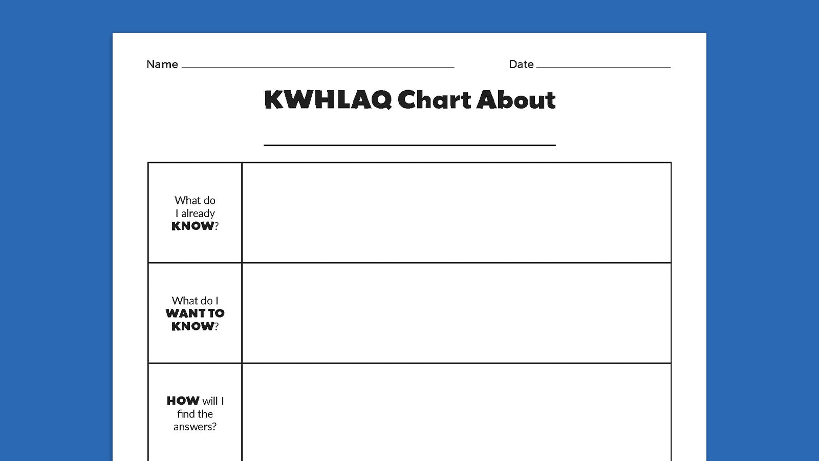 Kwhlaq Chart Printable