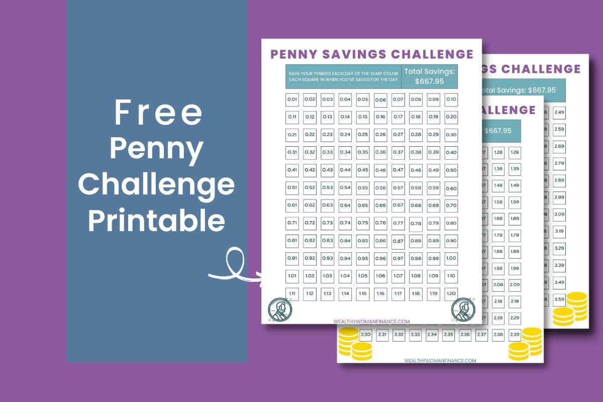 Penny Challenge Chart Free Printable