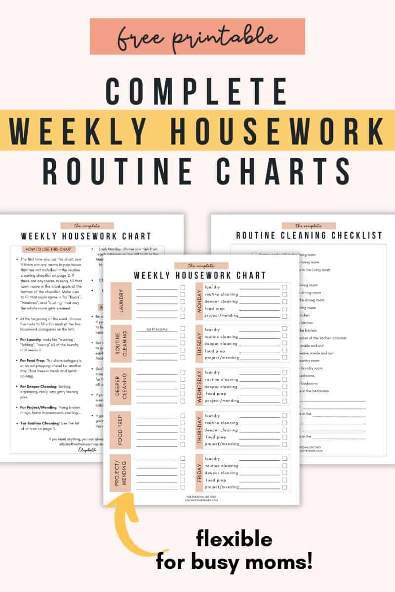 Free Printable Chore Chart For Adults
