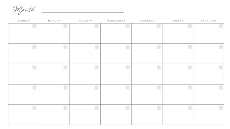 Free Printable Customizable Monthly Calendar Templates Canva