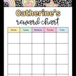Free Printable Customizable Reward Chart Poster Templates Canva