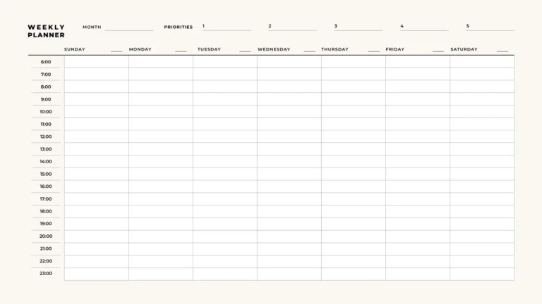 Free Printable Customizable Weekly Calendar Templates Canva