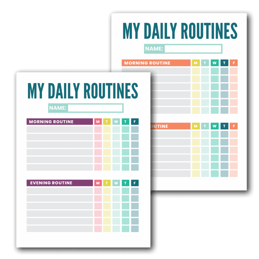 Free Printable Daily Routine Chart