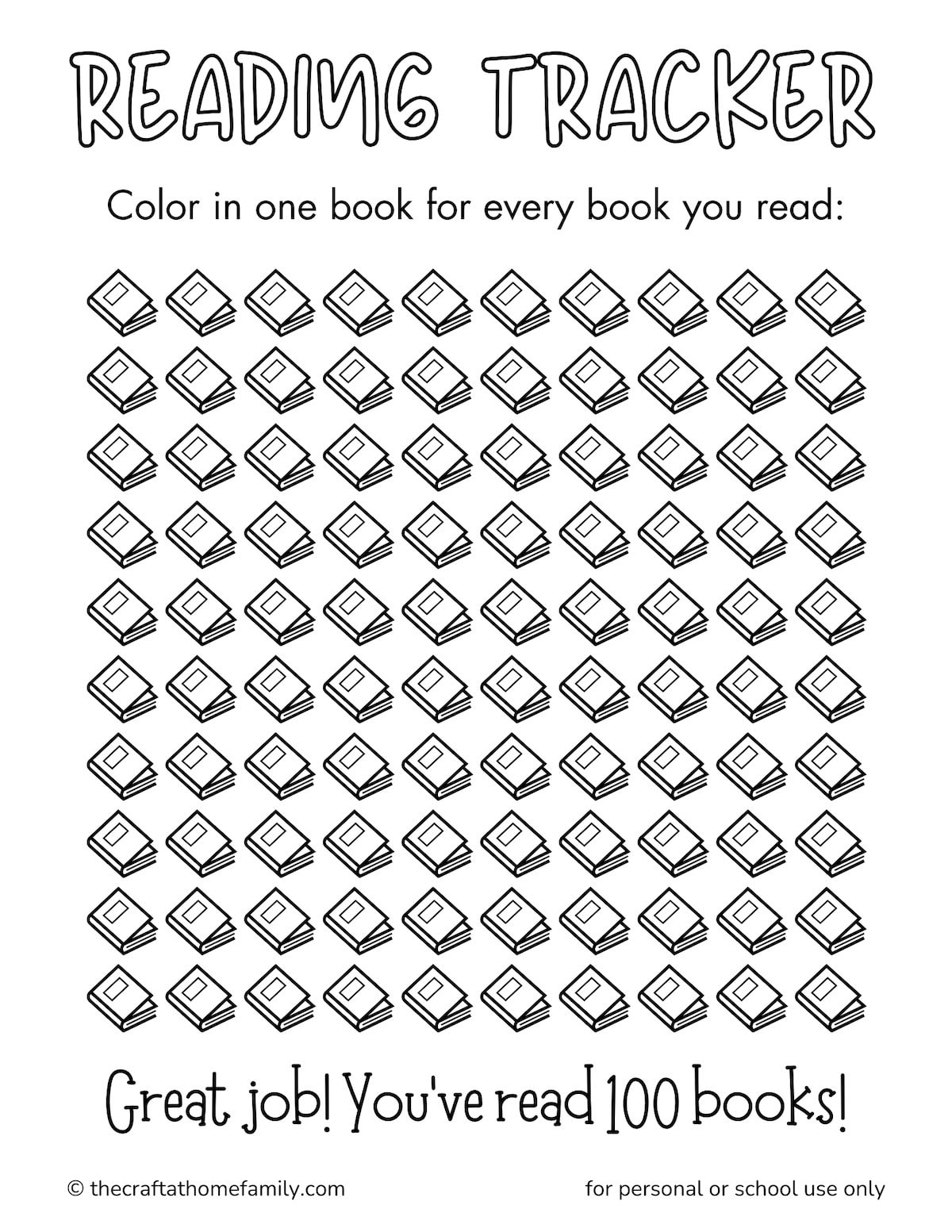 Free Printable Reading Chart 30 Boxes