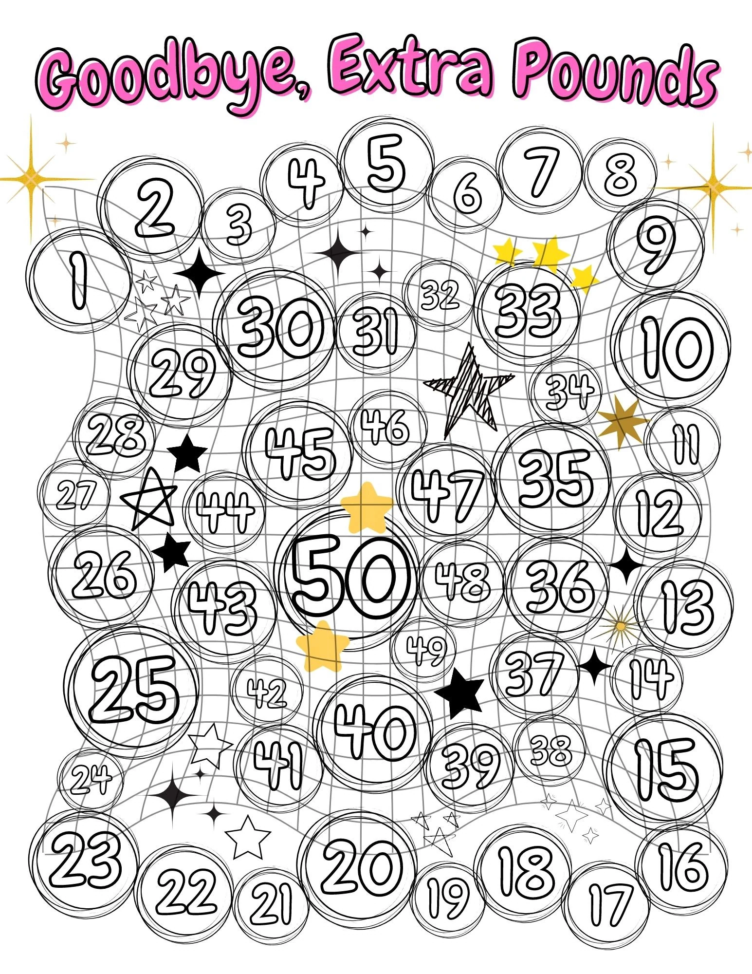 Free Printable Weight Loss Coloring Chart