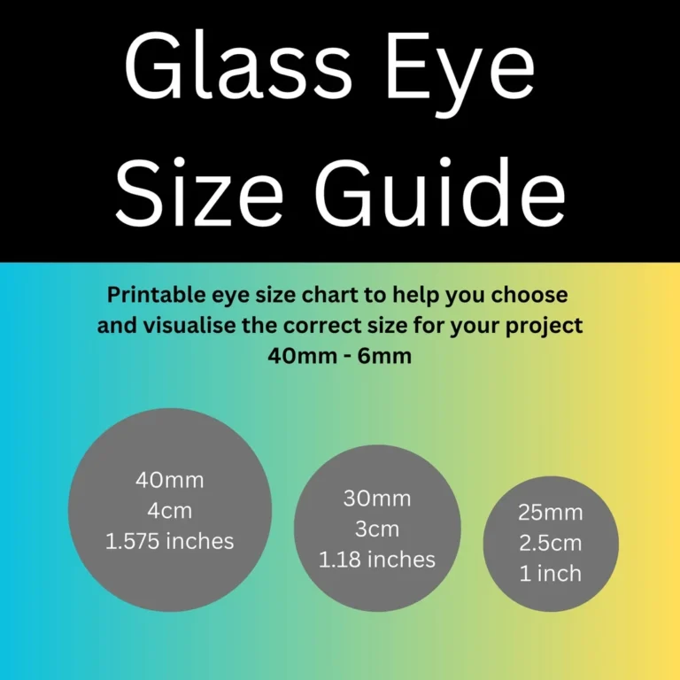Glass Eye Size Guide Printable Circle Sizer Circle Measuring Tool Etsy