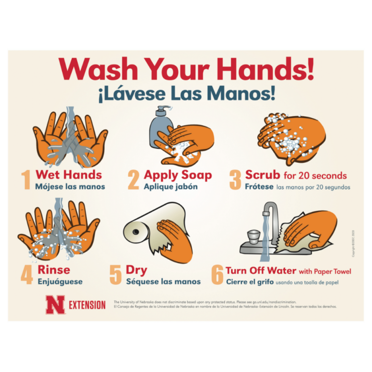 Handwashing Posters UNL Food Nebraska