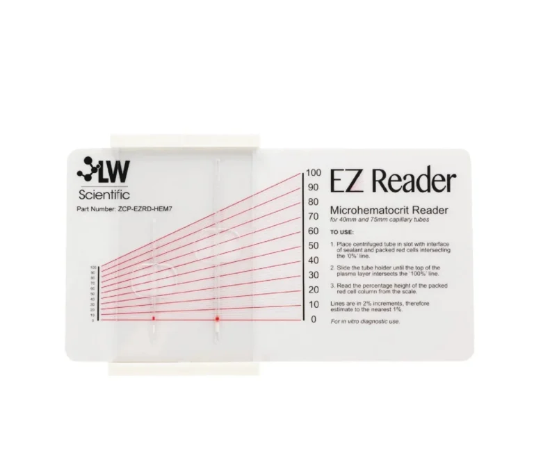 Hematocrit Reader Card Manual Interpretation Tool LW Scientific