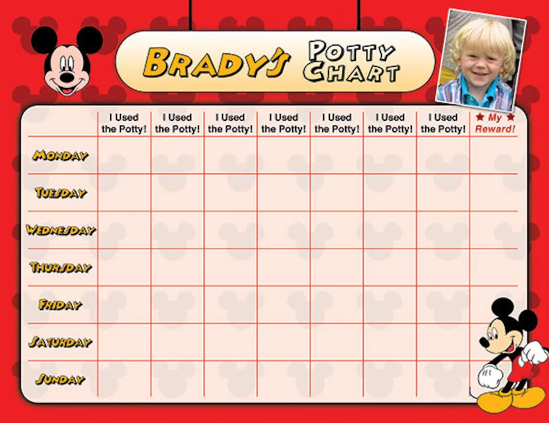 Free Printable Disney Potty Charts Free Printable Disney Potty Charts