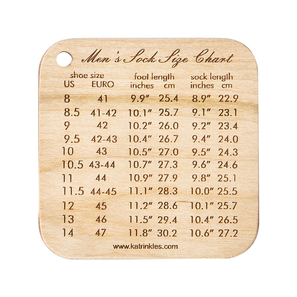 Printable Sock Measurement Chart