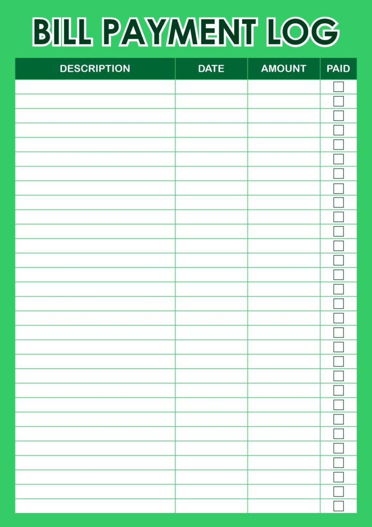 Pay Chart 10 Free PDF Printables Printablee