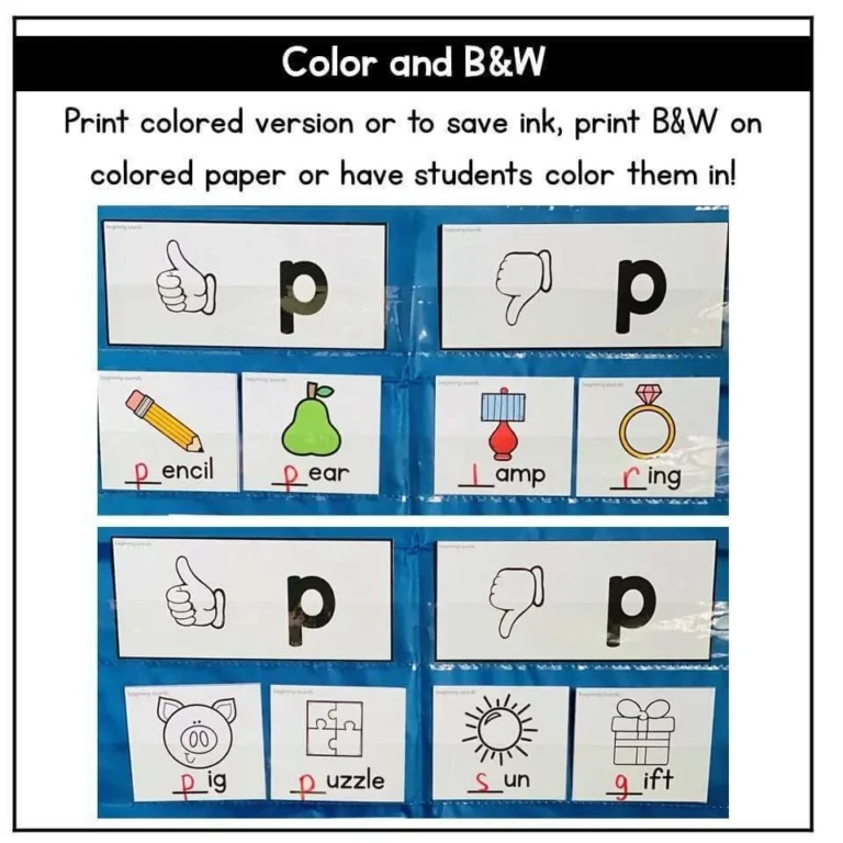 Phonics Word Work Sorts Pocket Chart Cards Tejeda s Tots