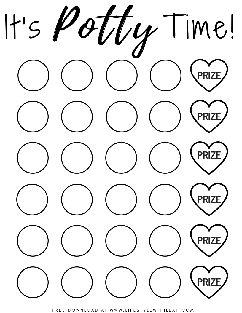 Printable Potty Charts For Daycare