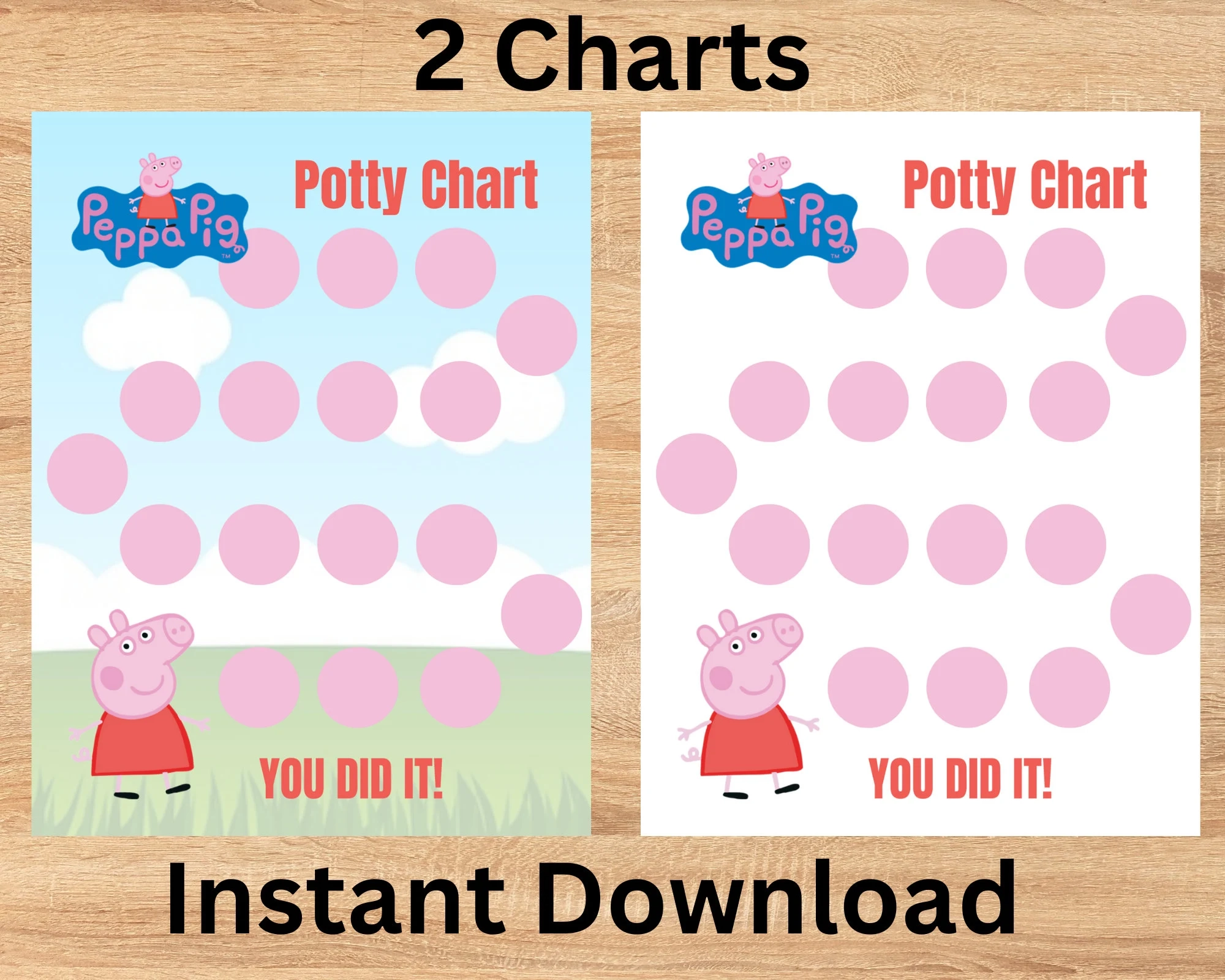 Toilet Training Chart Peppa Pig Printable