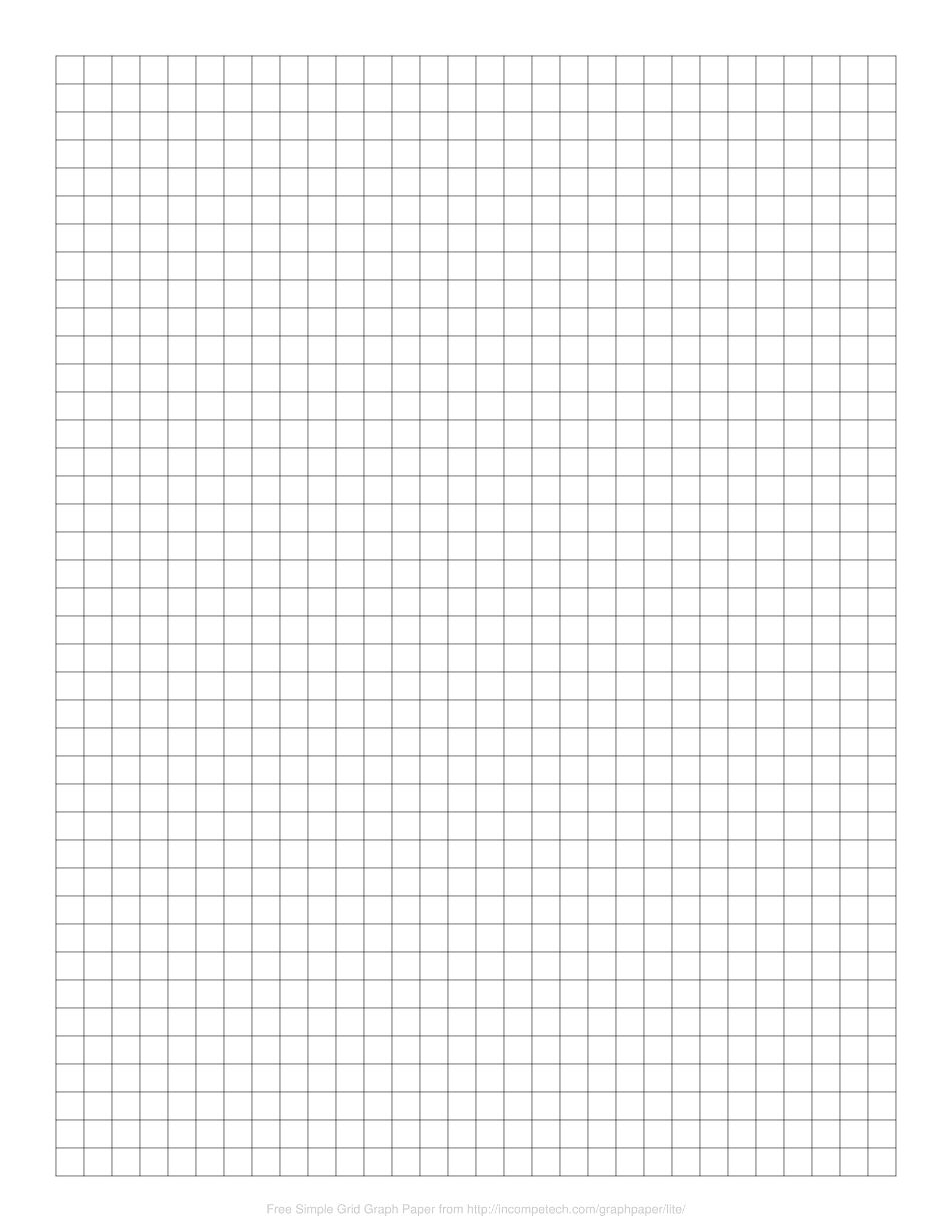 Graph Chart Printable 60x60