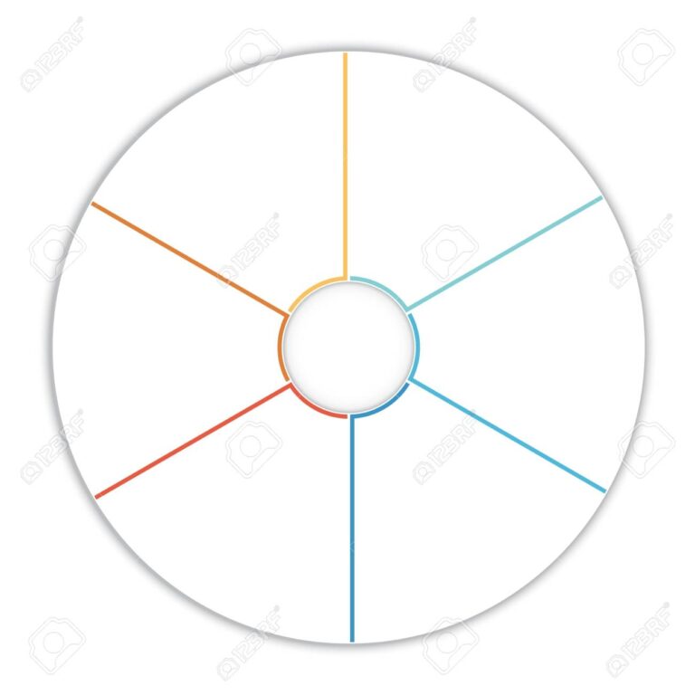 Template Infographic Pie Chart Diagram Data 6 Options For Text Area Stock Photo Picture And Royalty Free Image Image 64913183 