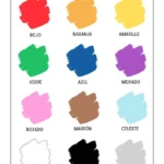 The Colors In Spanish Printable Worksheets And Flashcards