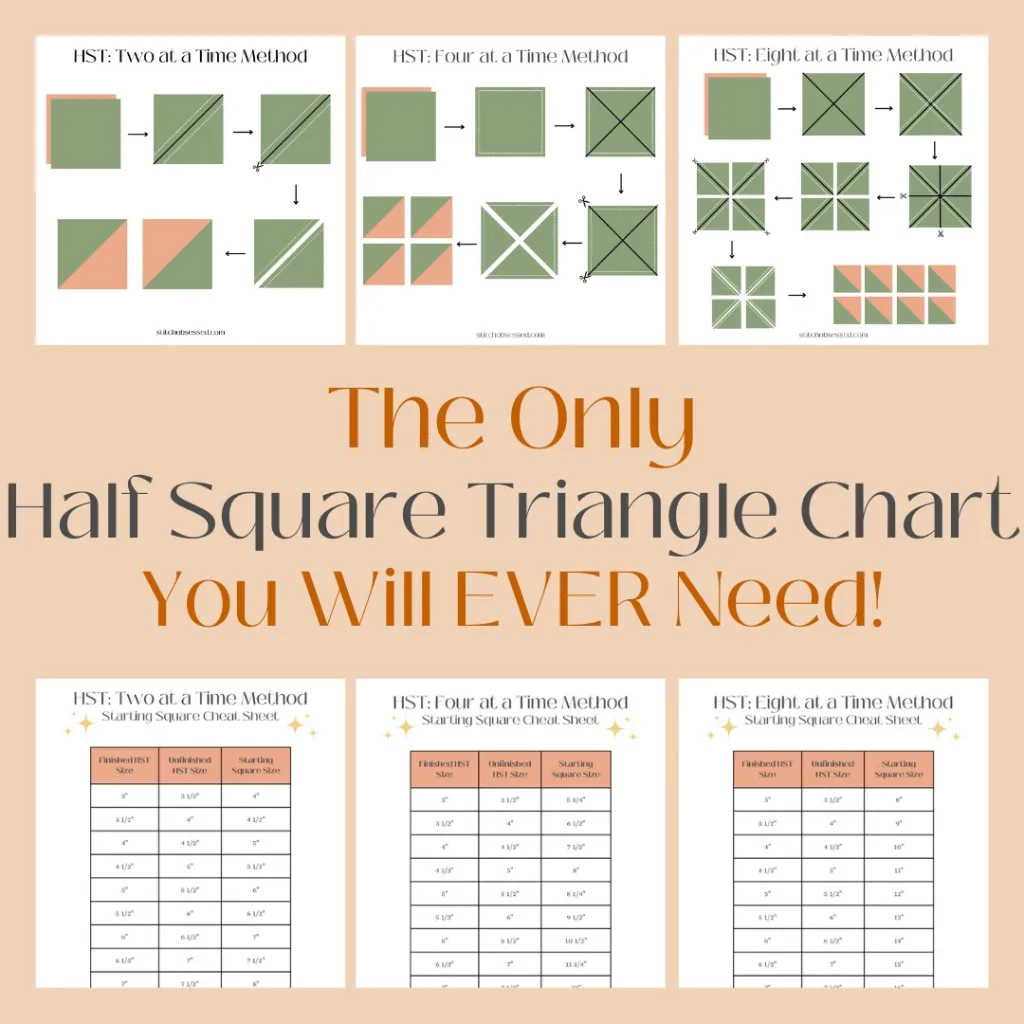 Printable Half Square Triangle Chart