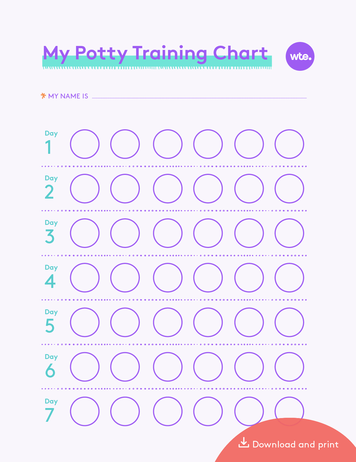 Printable Potty Training Success Charts