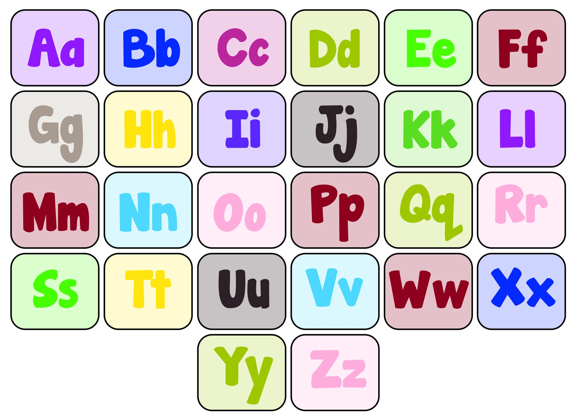 Printable Upper And Lower Case Chart