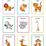 Wild Animal Posters Free Kids Learning PDF
